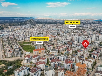 KONYAALTI HURMA MAHALLESİ VİA MARİS 1 SİTESİ 1+1 SATILIK DAİRE